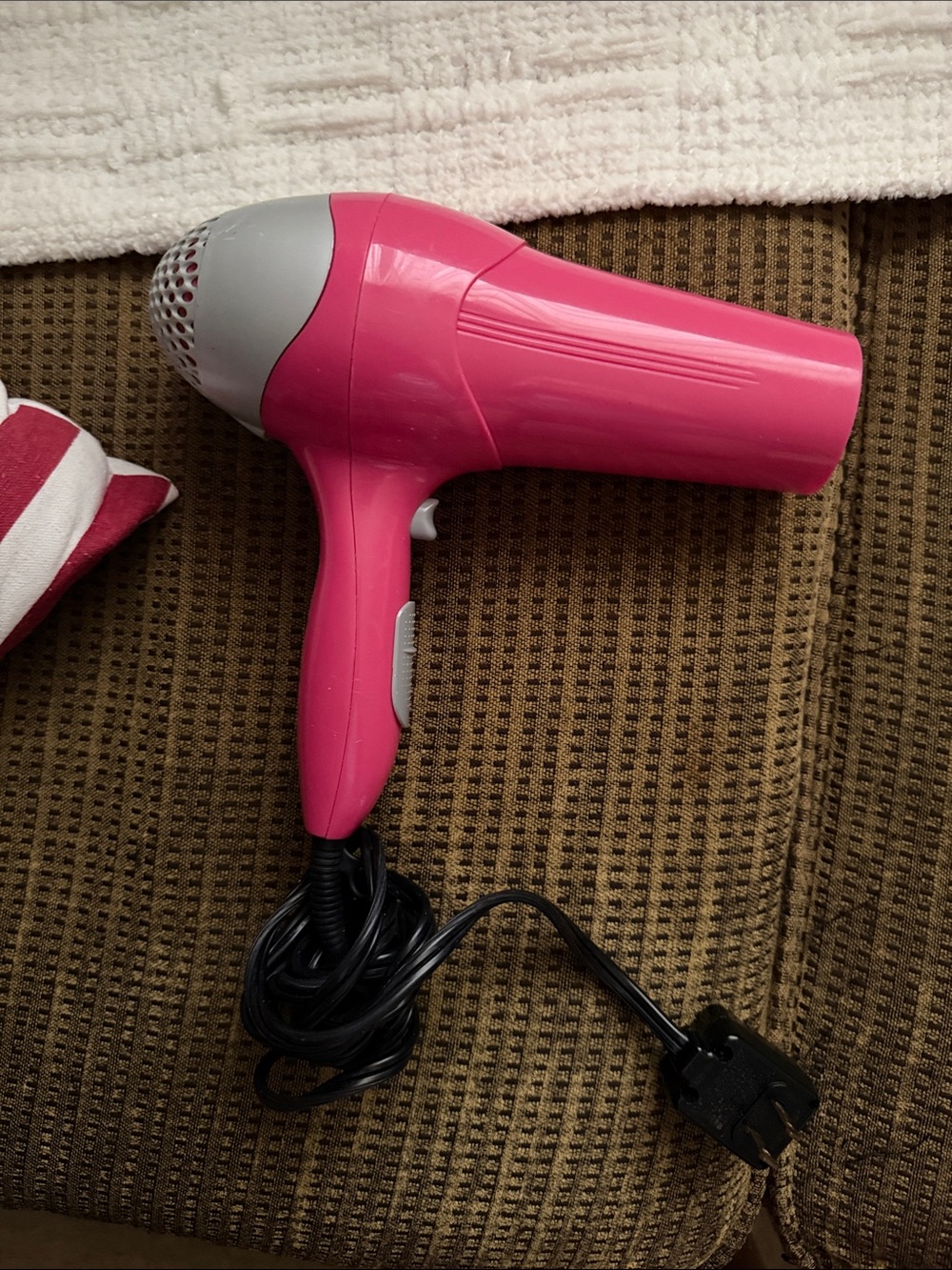 Pink Compact Hair Dryer - Lightweight Travel Size